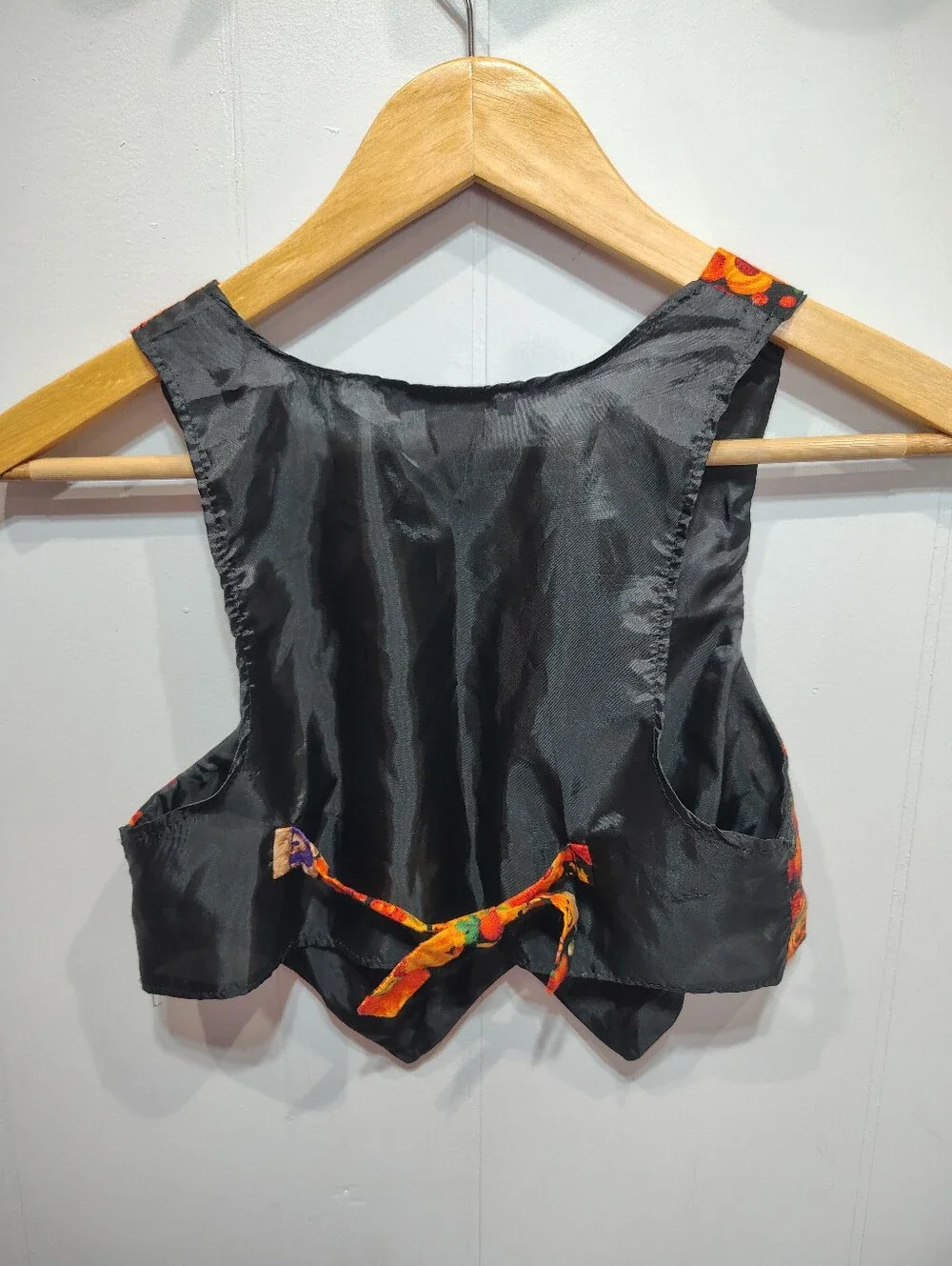 Vintage Saddle River Kids Halloween Pumpkin Vest Bundle Matching Sibling Set M L